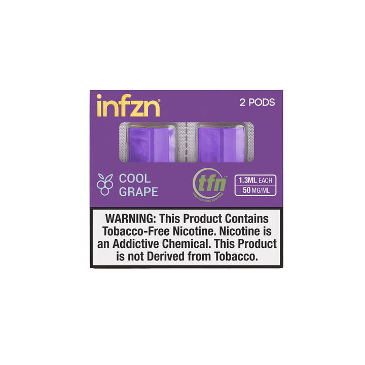 INFZN Tobacco-Free Nicotine Disposable 2 Pod Pack Cool Grape