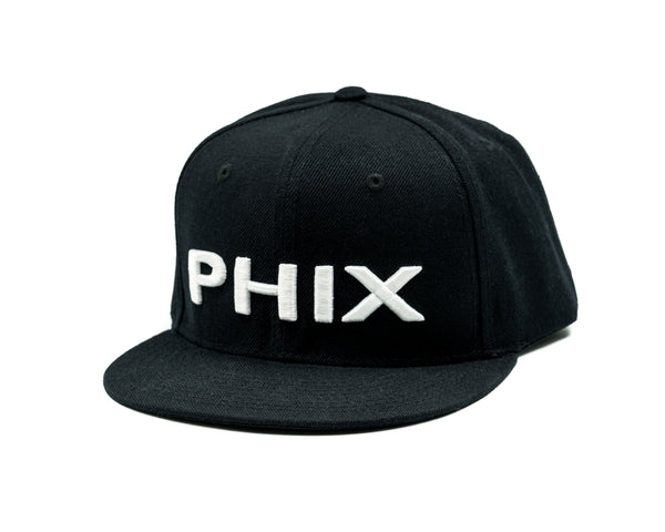 PHIX Snapback Hat Black